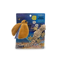 Load image into Gallery viewer, Gecko Getaway: "Wink" and “Gink” Finger Friends Plush Toys