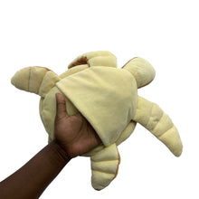 Load image into Gallery viewer, Calypso Conch: &quot;Star Junior&quot; Turtle Plush Toy with puppet pocket
