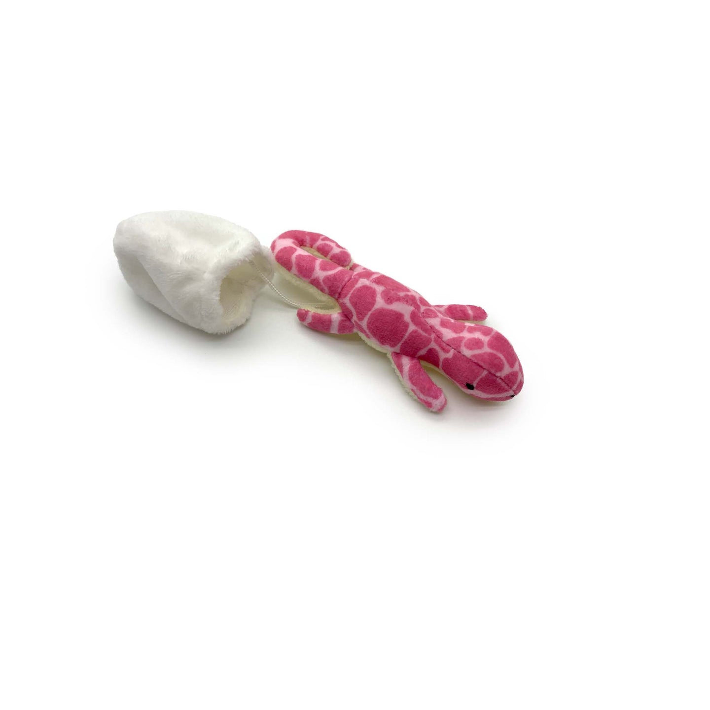 Gecko Getaway: “Gink” Gecko Pink with Egg Plush Toy