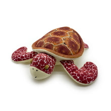 Load image into Gallery viewer, Loggerhead Life: &quot;Luna&quot; Turtle Plush Toy with puppet pocket
