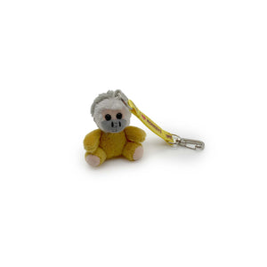Monkey Mischief: “Hug” Monkey Keychain Plushie
